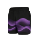Purple Gradient Wave Design Training Shorts
