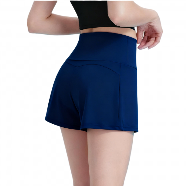 Solid Recycled Eco Athletic Shorts Wholesale - Women's Gym Yoga Running Workout Sports Bottoms Para Mujer